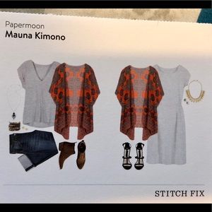 Papermoon Other - Stitch Fix Papermoon Mauna Kimono red Papermoon Other - Stitch Fix Papermoon Mauna Kimono red